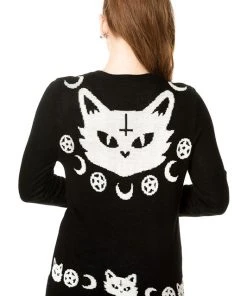 All Ladies Clothing Banned Cat Knit Jumper