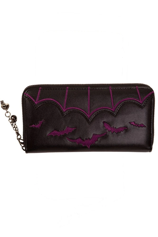 Banned Purple Bats Embroidery Purse 5 Banned Purple Bats Embroidery Purse