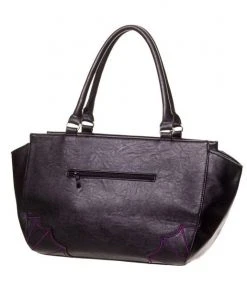 Banned Embroidered Bat Bag Purple 7 Banned Embroidered Bat Bag Purple