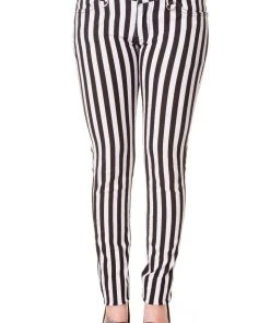 All Ladies Clothing Banned Black And White Striped Skinny Jeans 10 All Ladies Clothing Banned Black And White Striped Skinny Jeans