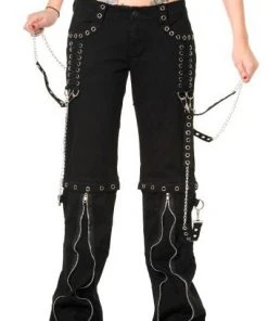 Banned Ladies Zip Off Bondage Trousers/Shorts All Ladies Clothing