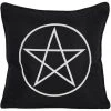 Something Different Black And White Pentagram Cushion