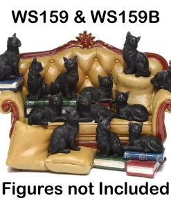 Puckator Black Cat Sofa Figure Display Stand Cats