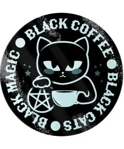 Grind Black Cats, Black Magic, Black Coffee Glass Chopping Board