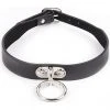 Gothic Collars Black Gothic Collar With Ring