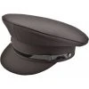 Euro Accessories Black Military Peaked Cap Steampunk Hats