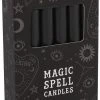 Something Different Pack Of 12 Black Protection Spell Candles Incense Cones / Burners