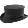 Euro Accessories Steampunk Hats Black Wool Felt Steampunk Dressage Top Hat