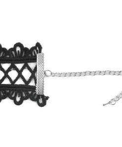 Lace Jewellery Gothic Jewellery Black Lace Criss Cross Gothic Choker
