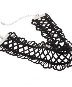 Lace Jewellery Gothic Jewellery Black Lace Criss Cross Gothic Choker