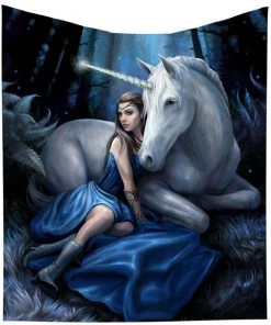 Nemesis Now Blue Moon Throw By Anne Stokes Bedroom