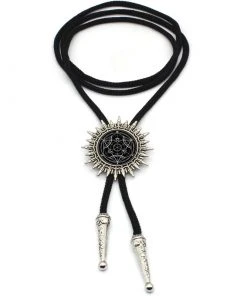 Gothic And Steampunk Jewellery Gothic Accessories Black Magic Bootlace Tie