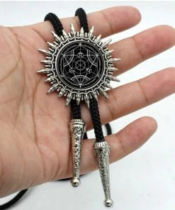 Gothic And Steampunk Jewellery Gothic Accessories Black Magic Bootlace Tie