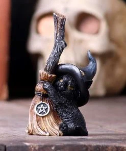 Nemesis Now Broom Guard Witches Cat All Homeware