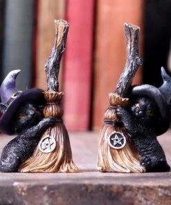 Nemesis Now Broom Guard Witches Cat All Homeware