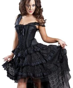 Burleska Black Ophelie Dress Ladies Gothic Clothing 9 Burleska Black Ophelie Dress Ladies Gothic Clothing
