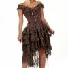 Burleska Ophelie Dress Brown