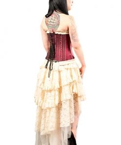 Burleska Ophelie Waterfall Skirt Cream