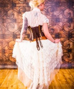 Burleska Ophelie Waterfall Skirt Cream