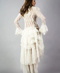 Burleska Ophelie Waterfall Skirt Cream