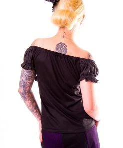 Burleska Gypsy Top Black All Ladies Clothing
