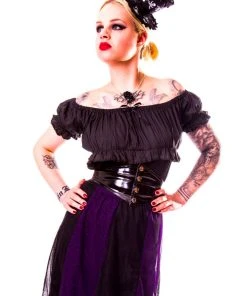 Burleska Gypsy Top Black All Ladies Clothing