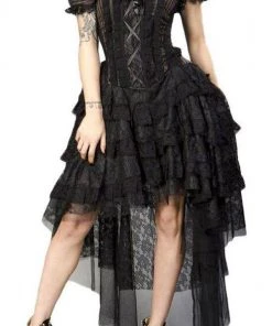 Burleska Ophelie Dress Brown Stripe