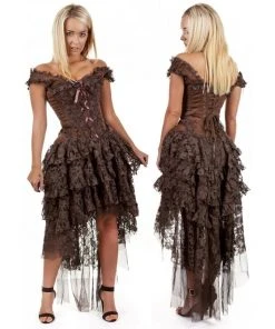 Burleska Ophelie Dress Brown