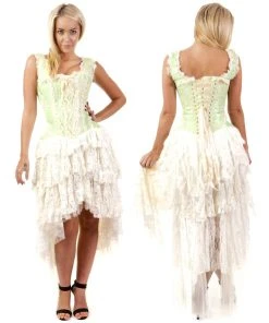 Burleska Ophelie Dress Pistachio Green