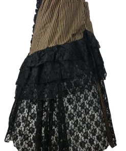 Burleska Luciana Skirt Brown Black Stripe