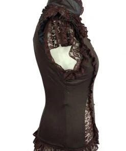 Burleska Rosetta Top Brown