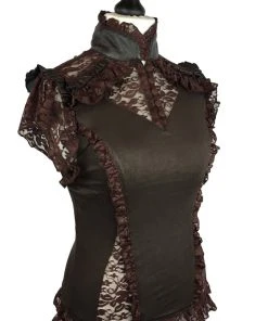 Burleska Rosetta Top Brown