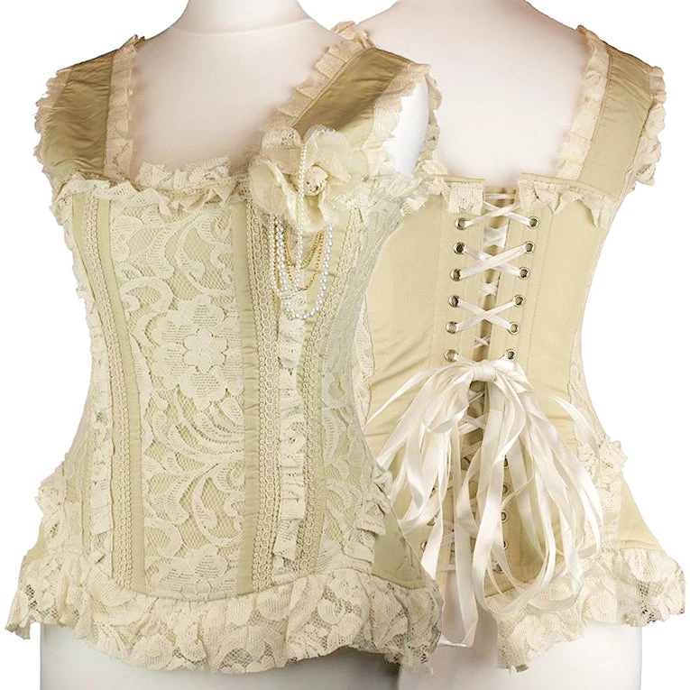 Burleska Steampunk Venice Bodice Cream Ladies Steampunk Clothing 4 Burleska Steampunk Venice Bodice Cream Ladies Steampunk Clothing
