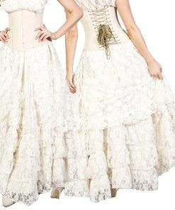 Burleska Victorian Skirt Cream