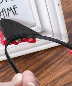 Gothic Hair Accessories Rose Cat Ear Headband, 4 Colours Hair Pins, Combs, Hairbands