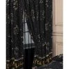 My Home Celestial Curtains Black - 66x72" Bedroom
