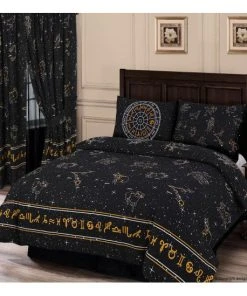 My Home Celestial Duvet Black Bedroom