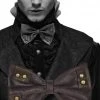 Punk Rave Steampunk Charon Brown Bow Tie