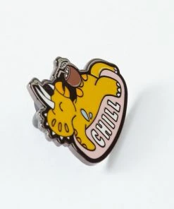Pins, Badges And Patches Punky Pins Chill Dinosaur Enamel Pin
