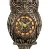 Nemesis Now Chronology Wisdom Steampunk Owl Clock Steampunk Homeware