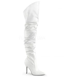 Pleaser CLASSIQUE 3011 Boots White Ladies Fetish Boots