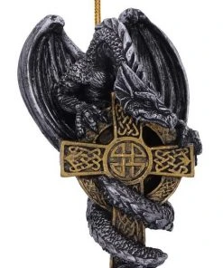 Nemesis Now Claus Festive Hanging Dragon Ornament
