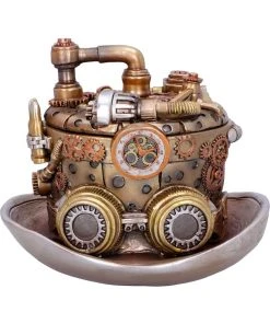 Nemesis Now Steampunk Homeware Cogwork Hatter Box Steampunk Top Hat