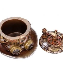 Nemesis Now Steampunk Homeware Cogwork Hatter Box Steampunk Top Hat
