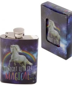 Puckator Cosmic Unicorn Hip Flask Dining & Barware