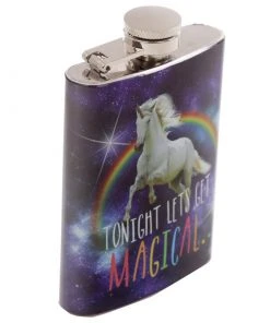 Puckator Cosmic Unicorn Hip Flask Dining & Barware