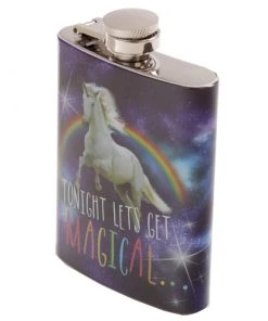 Puckator Cosmic Unicorn Hip Flask Dining & Barware