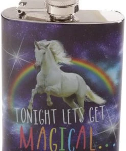 Puckator Cosmic Unicorn Hip Flask Dining & Barware