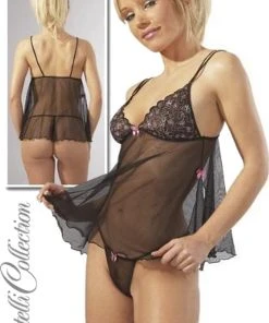 Cottelli Collection Cottelli Butterfly Baby Doll Set (Small)