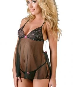 Cottelli Collection Cottelli Butterfly Baby Doll Set (Small)